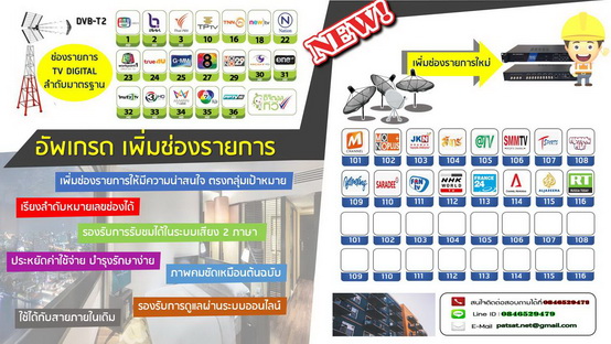 ชุด DIY ระบบดิจิตอลทีวี ช่องไทย ช่างต่างชาติ 40ช่อง D MUX - Image 5