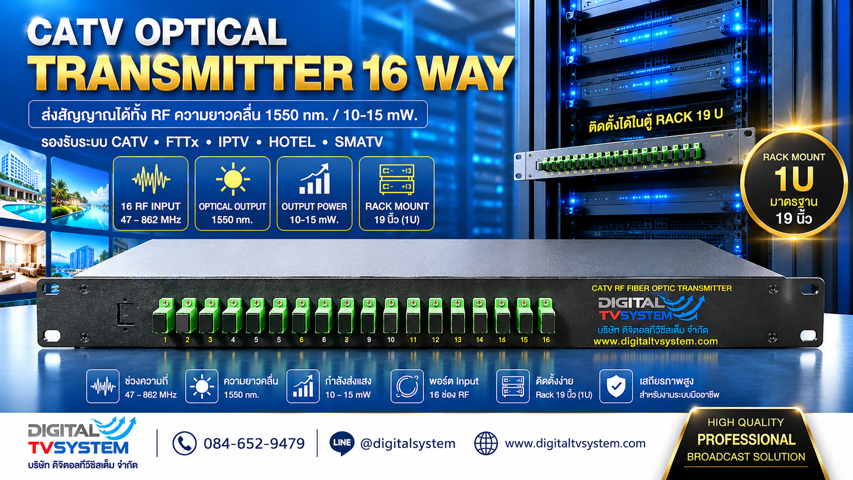 MINI NODE,ตัวรับสัญญาณ Mini Node Optical,Catv Mini Node,CATV Mini Optical Fiber Node - Image 6